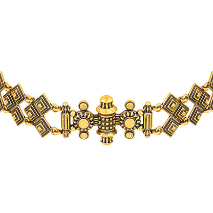 Temple of Love Lattice Pattern Choker Necklace
