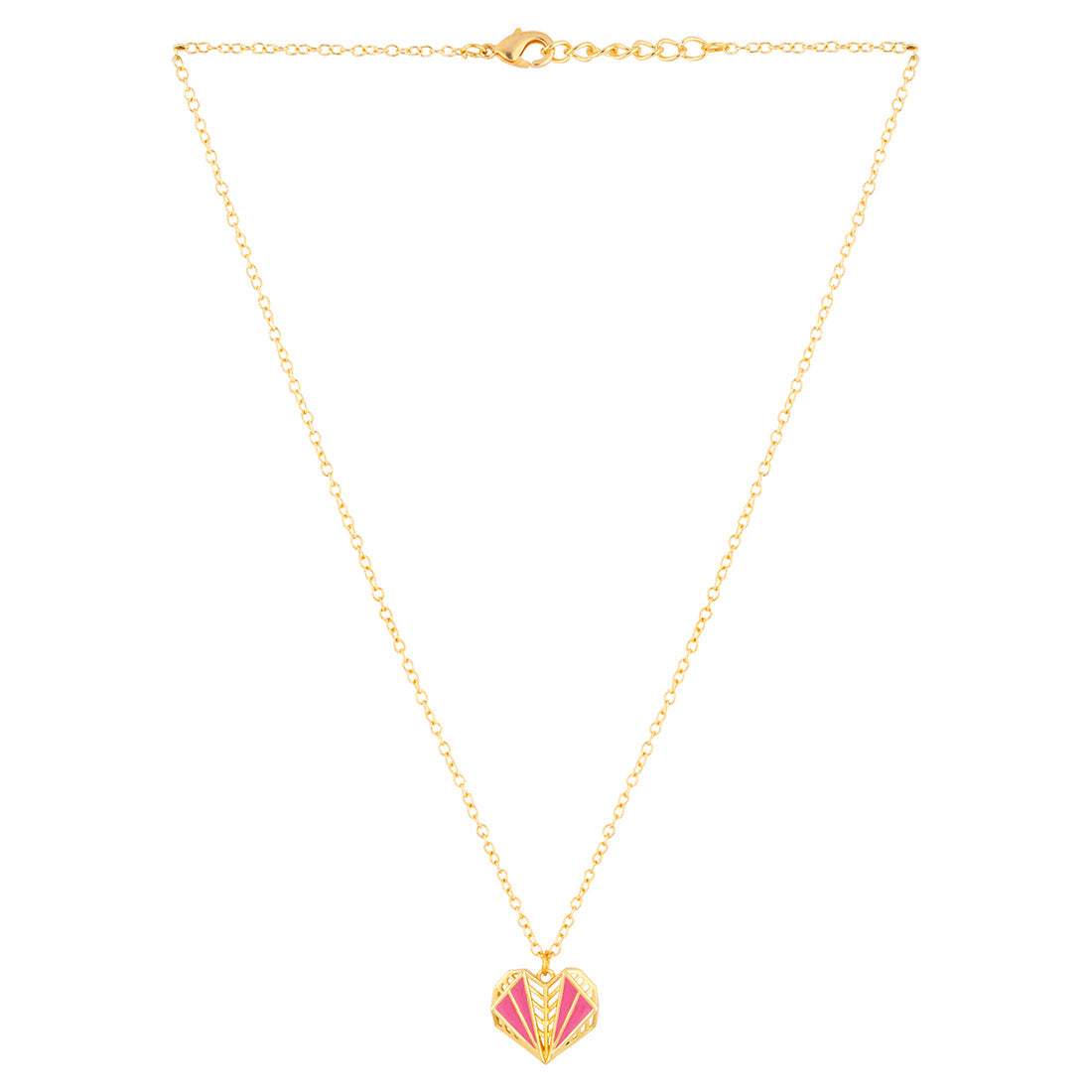 Mi Amore Enameled Filigree Heart Pendant