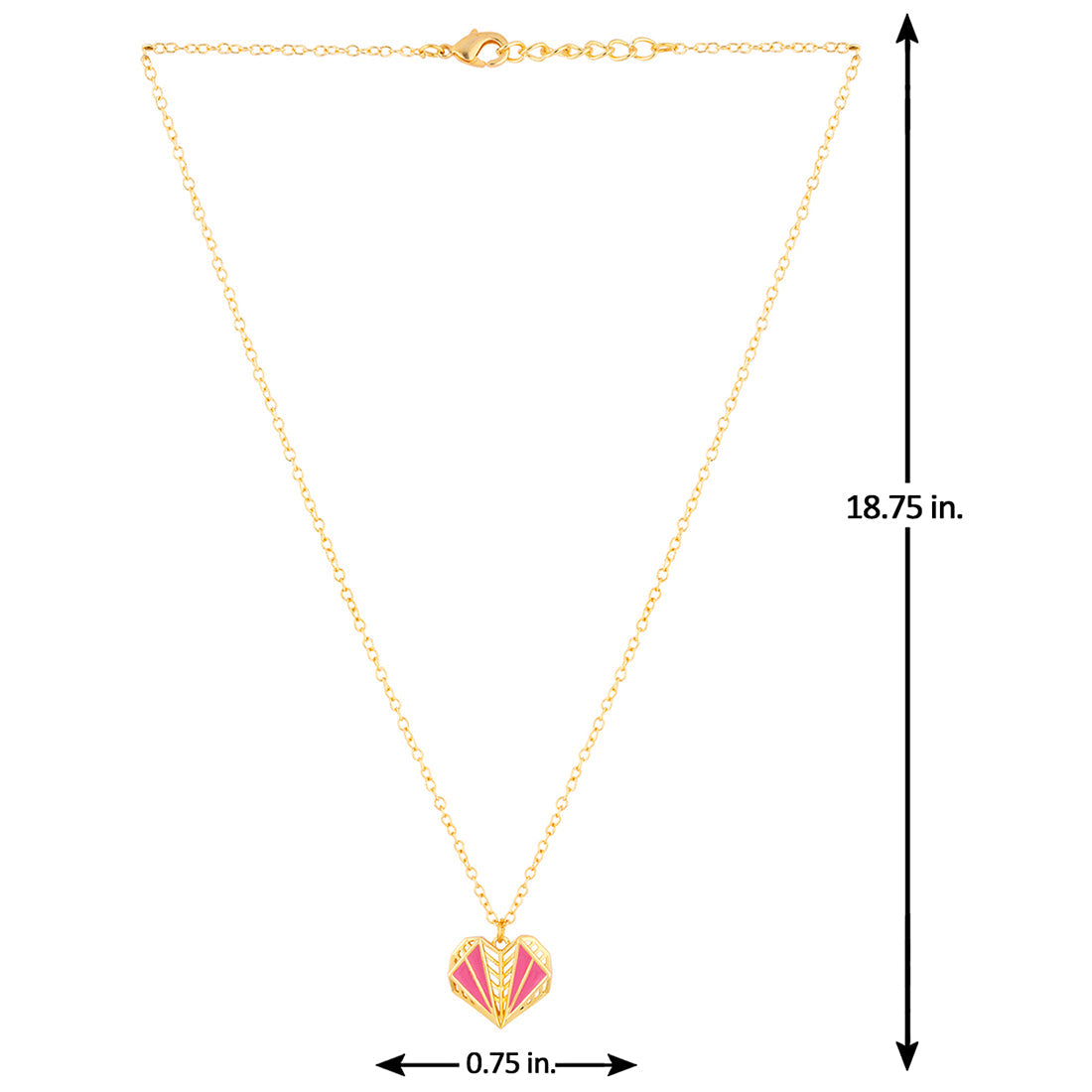 Mi Amore Enameled Filigree Heart Pendant