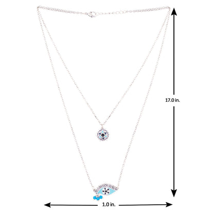 Evil Eyes Tribal Motif Necklace