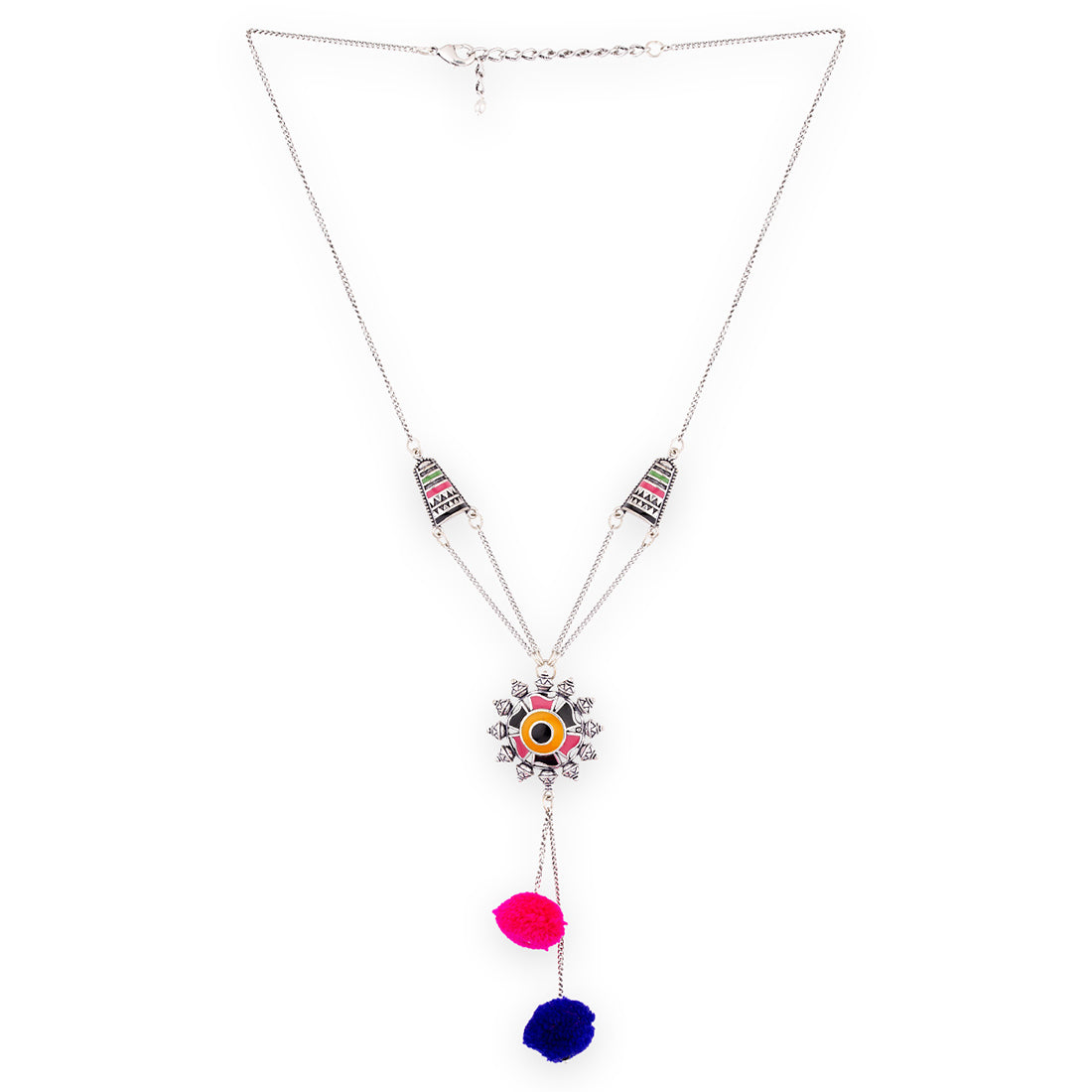 Kalbelia Colorful Enamel Statement Necklace