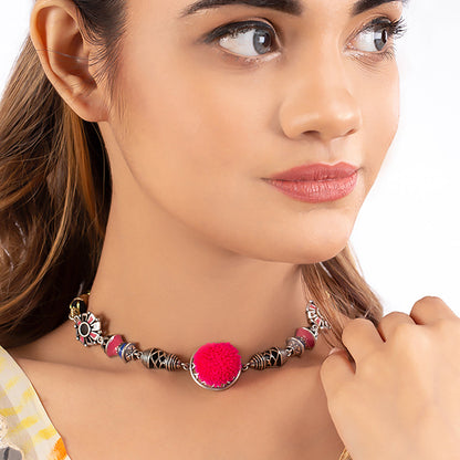 Kalbelia Enameled Choker Necklace