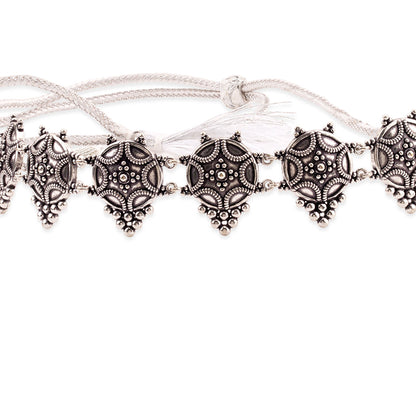 Rava Ball Oxidized Statement Choker Necklace