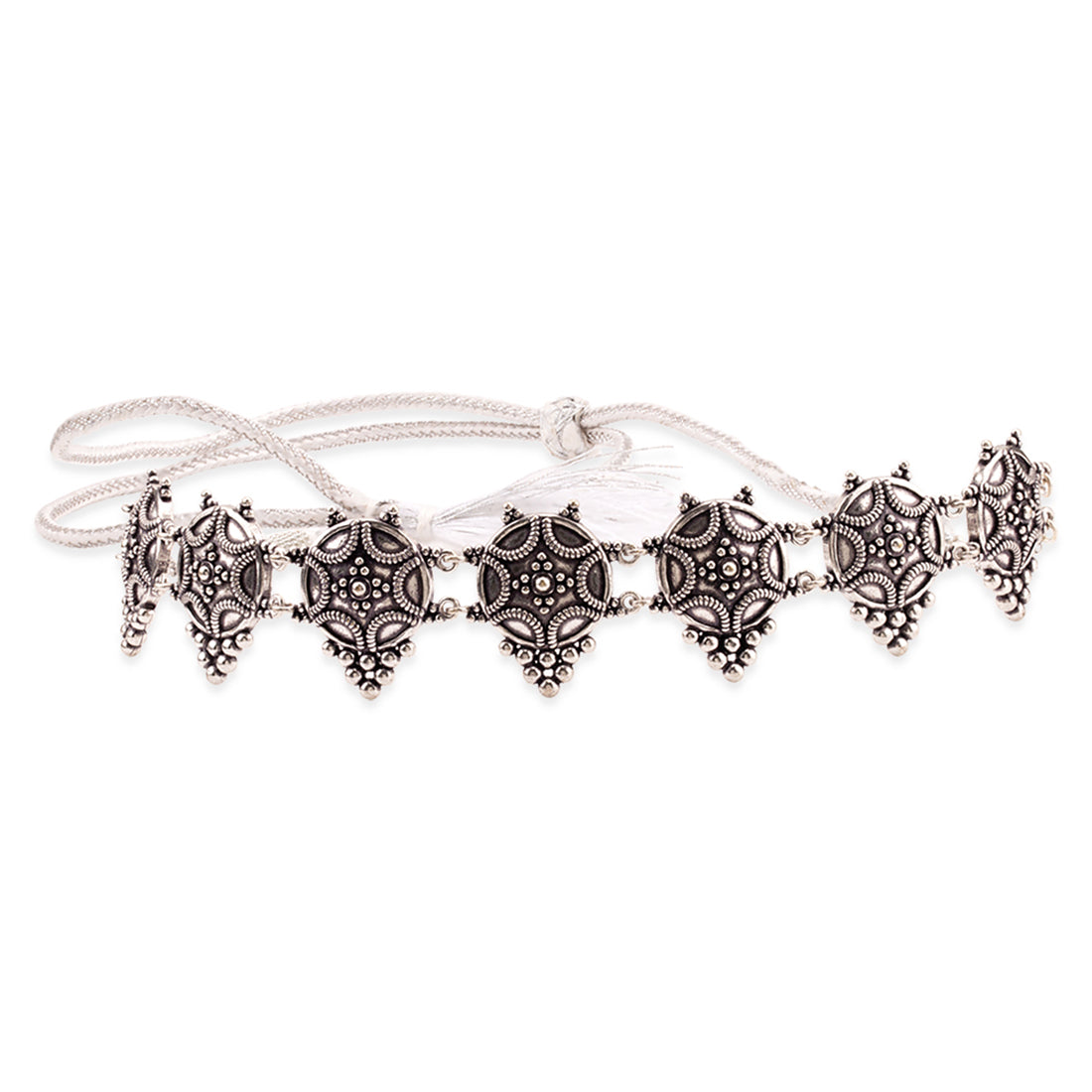 Rava Ball Oxidized Statement Choker Necklace