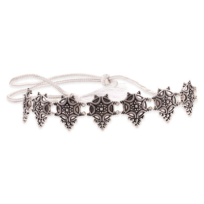Rava Ball Oxidized Statement Choker Necklace