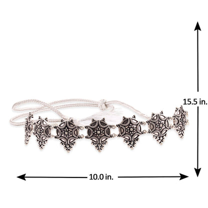 Rava Ball Oxidized Statement Choker Necklace