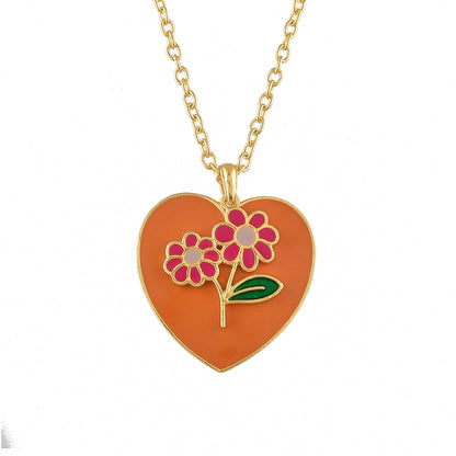 Valentine's Day Daisy Dual Pendants