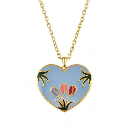 Valentine's Day Spring Heart Pendant