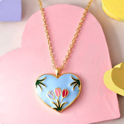 Valentine's Day Spring Heart Pendant