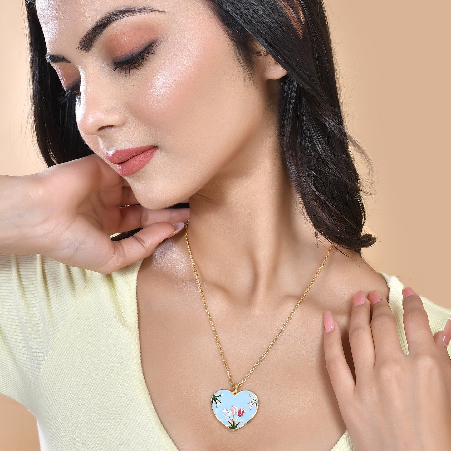 Valentine's Day Spring Heart Pendant