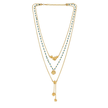 Hawaii Hibiscus Multi-Layered Necklace