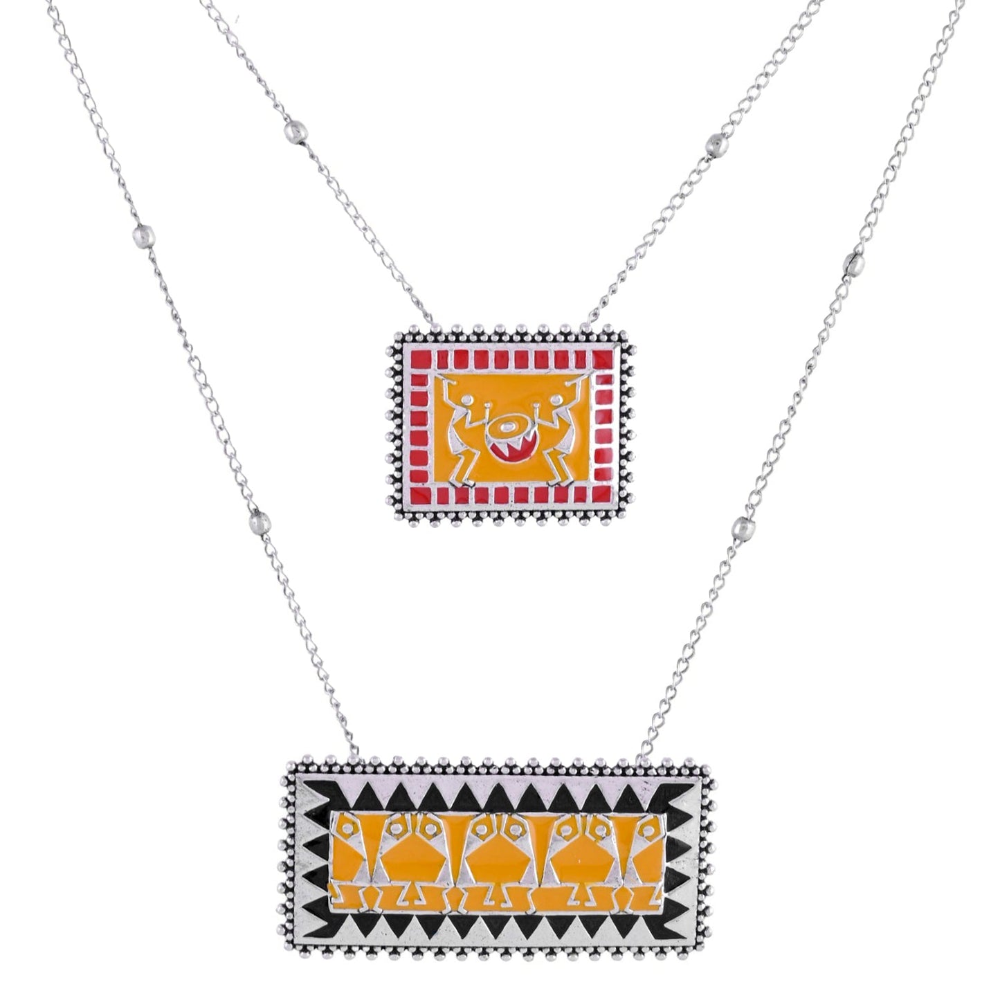 Warli Dhindora Baje Re Layered Necklace