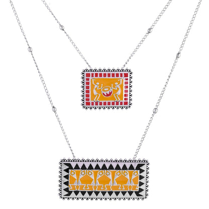 Warli Dhindora Baje Re Layered Necklace