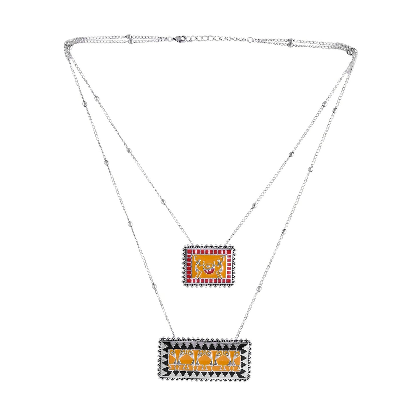 Warli Dhindora Baje Re Layered Necklace