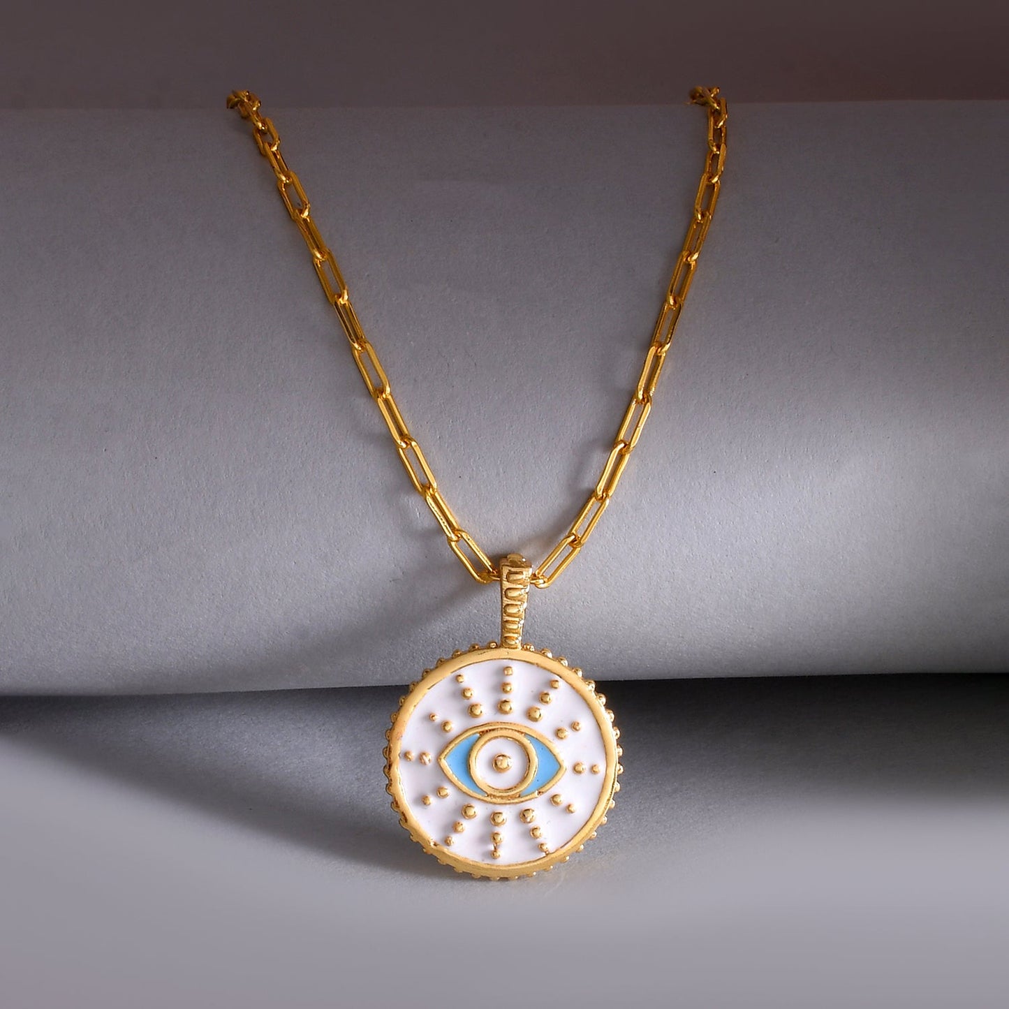 Zodiac Cancer And Evil Eye Reversible Pendant