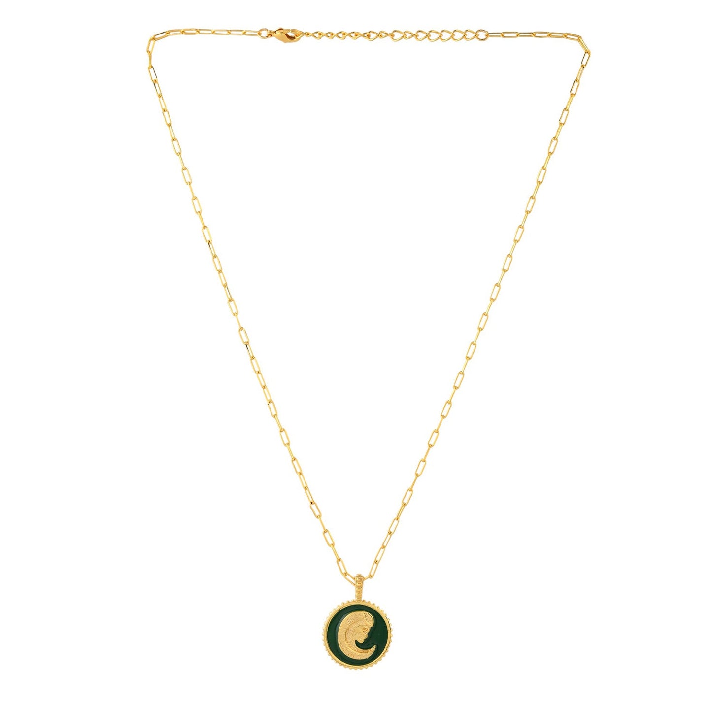 Zodiac Virgo And Evil Eye Reversible Pendant