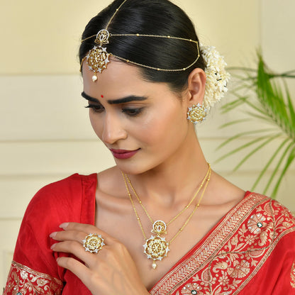 Alpana Lotus Luminance Double Layer Pendant