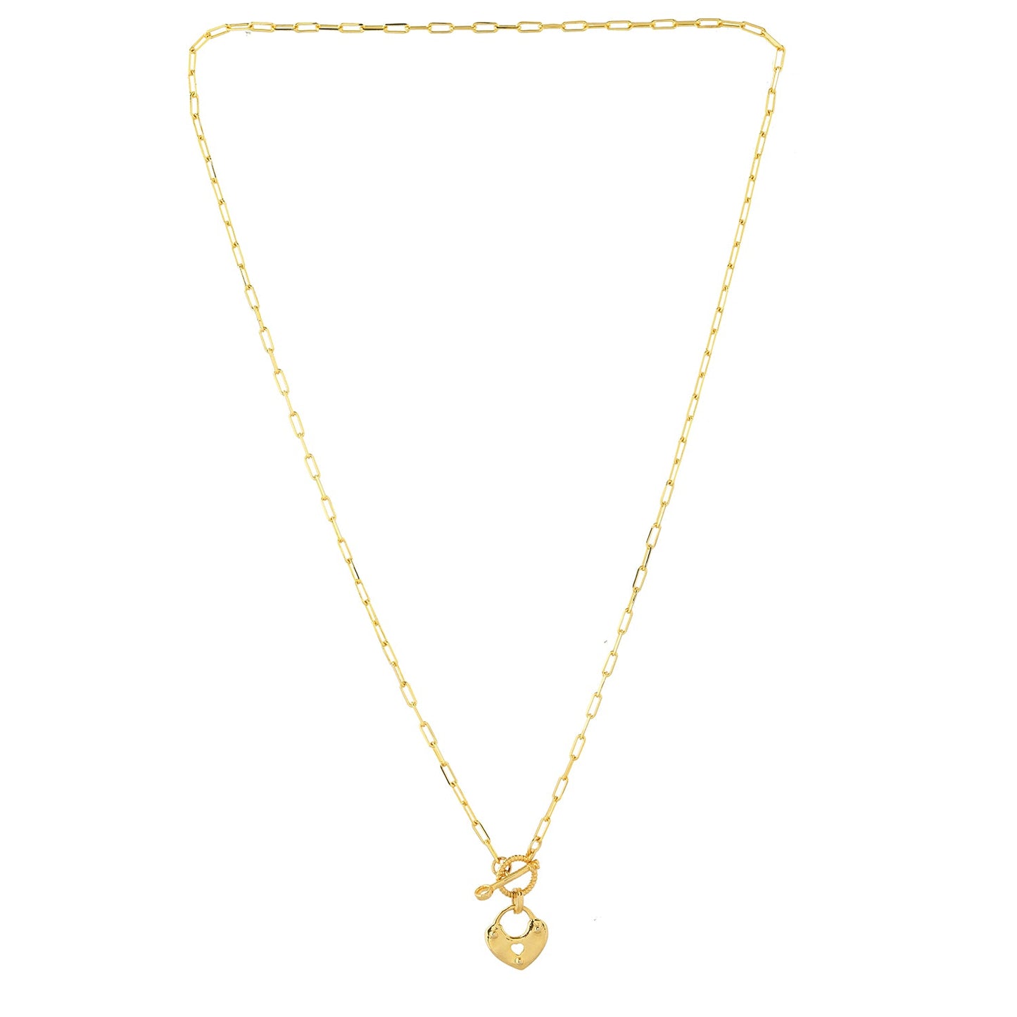Valentine's Day Locked In Love Pendant Necklace
