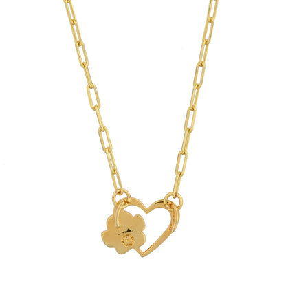Valentine's Day Pawprints On My Heart Pendant Necklace
