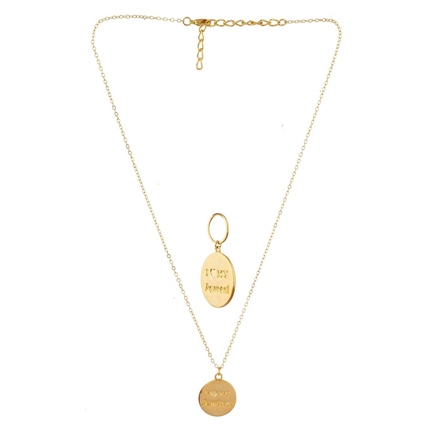 Valentine's Day Pawsitively In Love Pendant And Pet Collar Charm Set