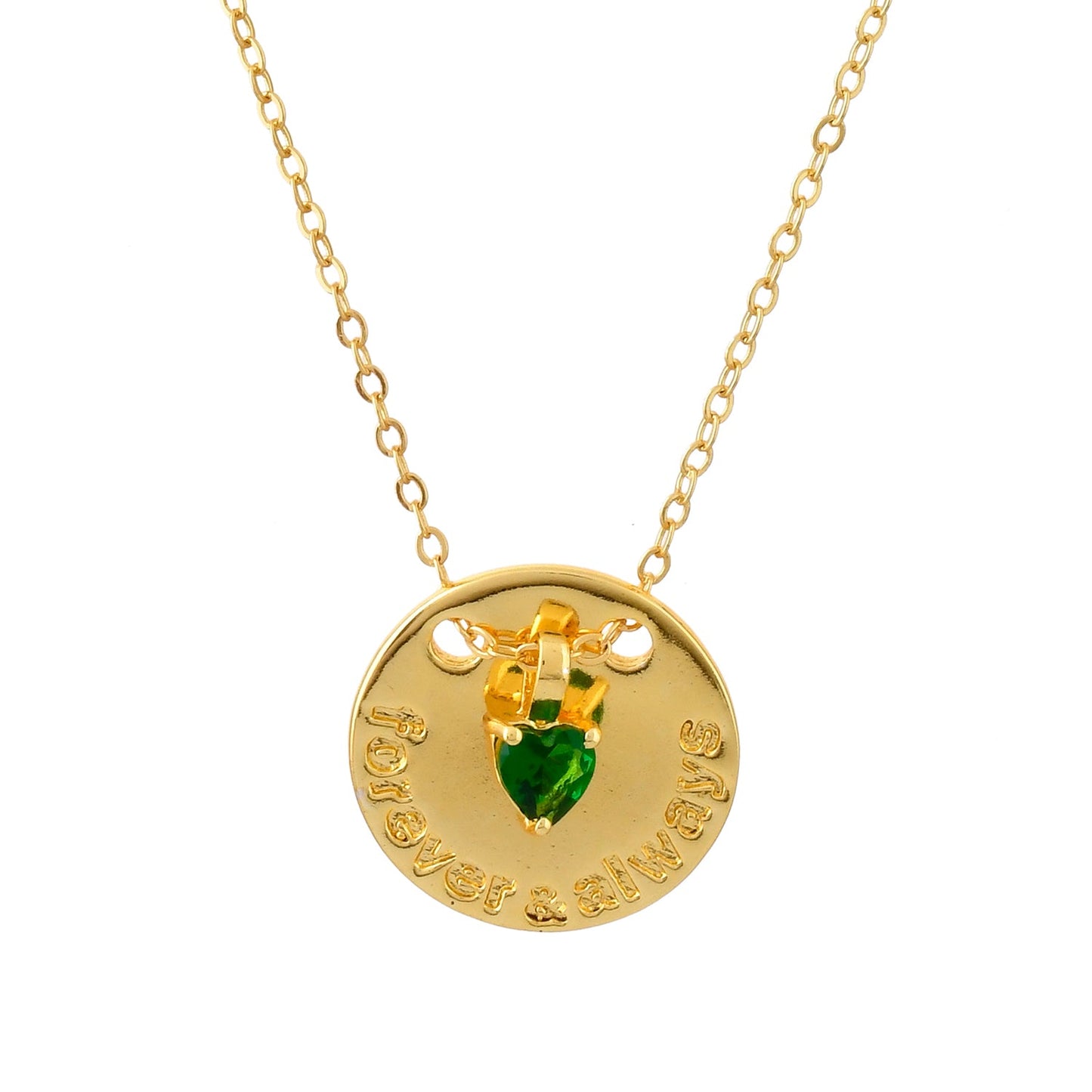 Valentine's Day Forever & Always Pendant Necklace