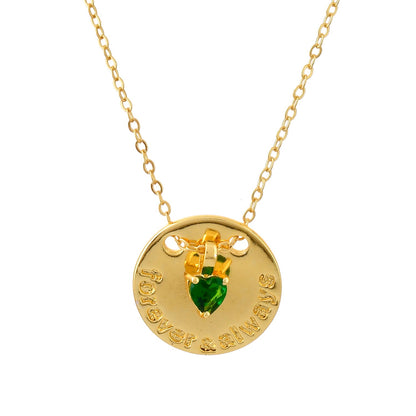 Valentine's Day Forever & Always Pendant Necklace
