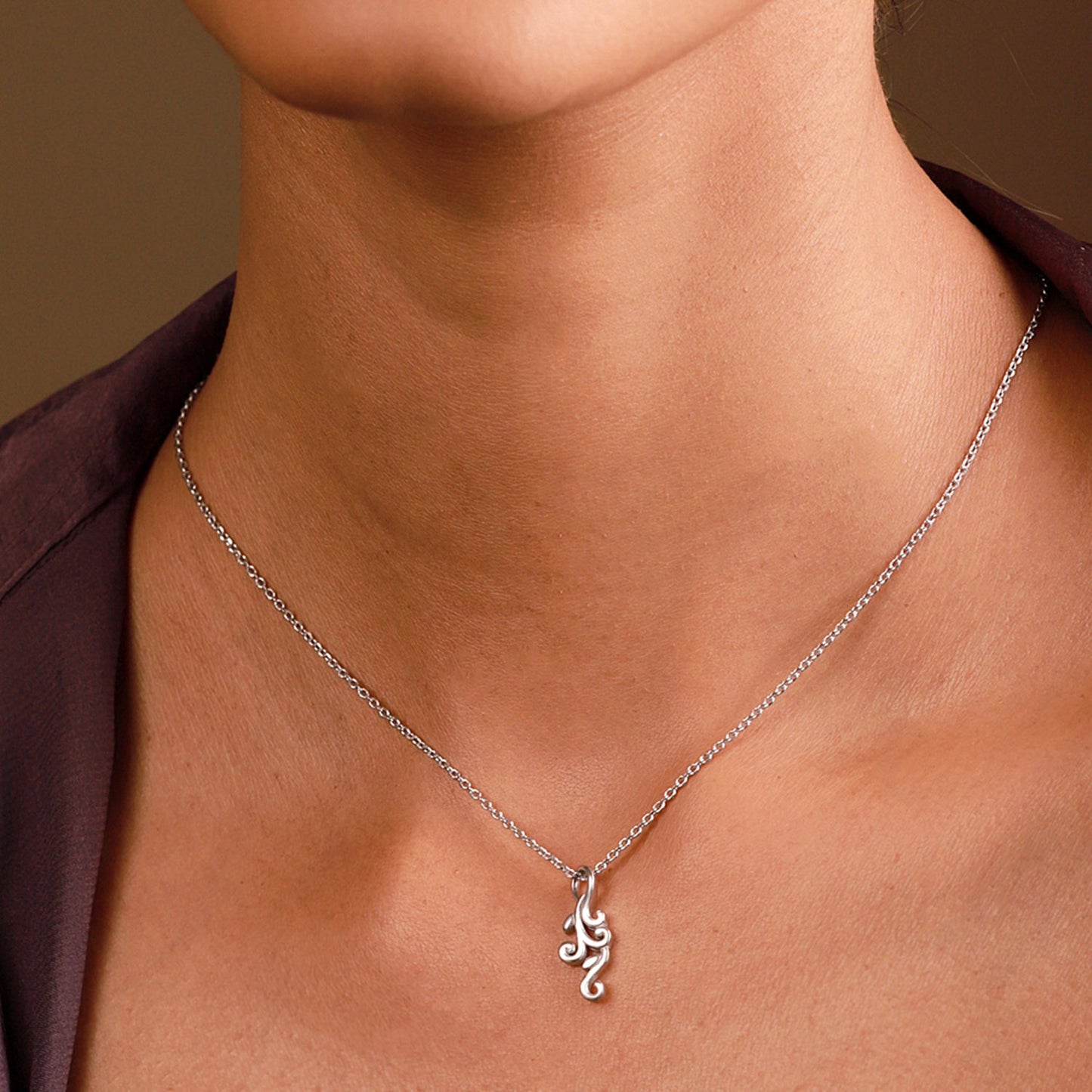 Vines Liana Loop Sterling Silver Pendant