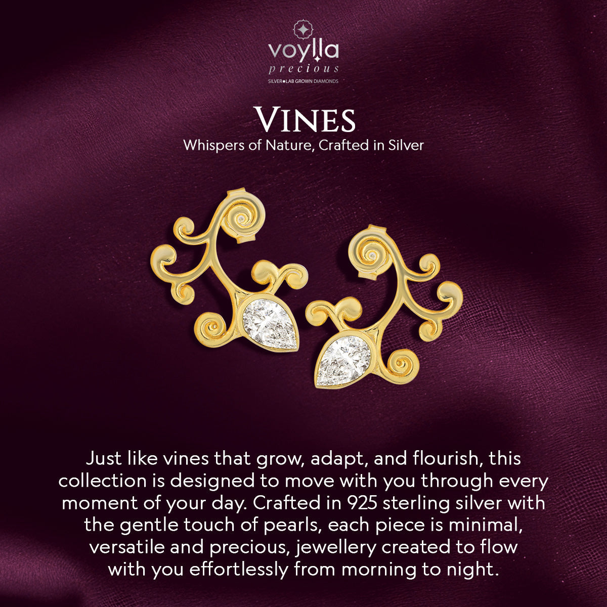 Vines Twine Whisper Sterling Silver Pendant