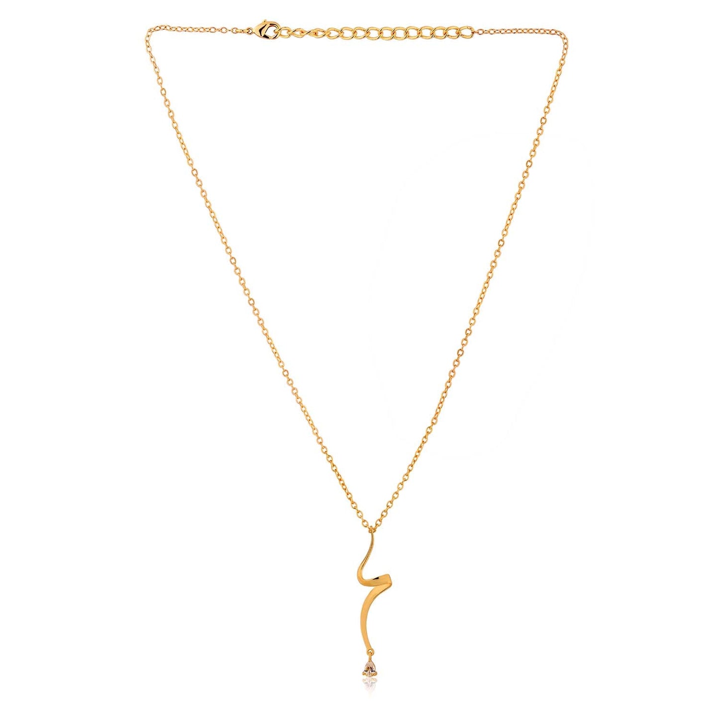 Flow Tide Stream Pendant Short Necklace