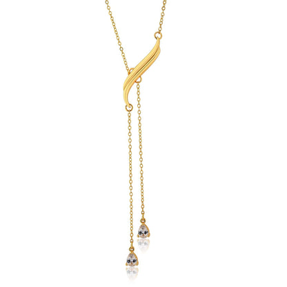 Flow Tide Cascade Curve Y Necklace