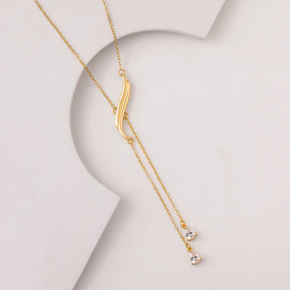 Flow Tide Cascade Curve Y Necklace