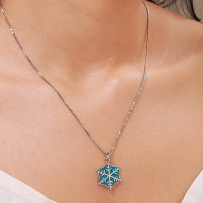 Fractals In Nature Symmetra Enamel Pendant