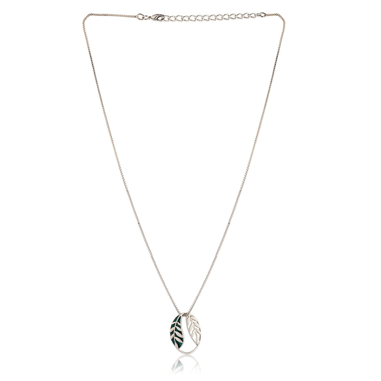 Fractals In Nature Echo Leaf Pendant