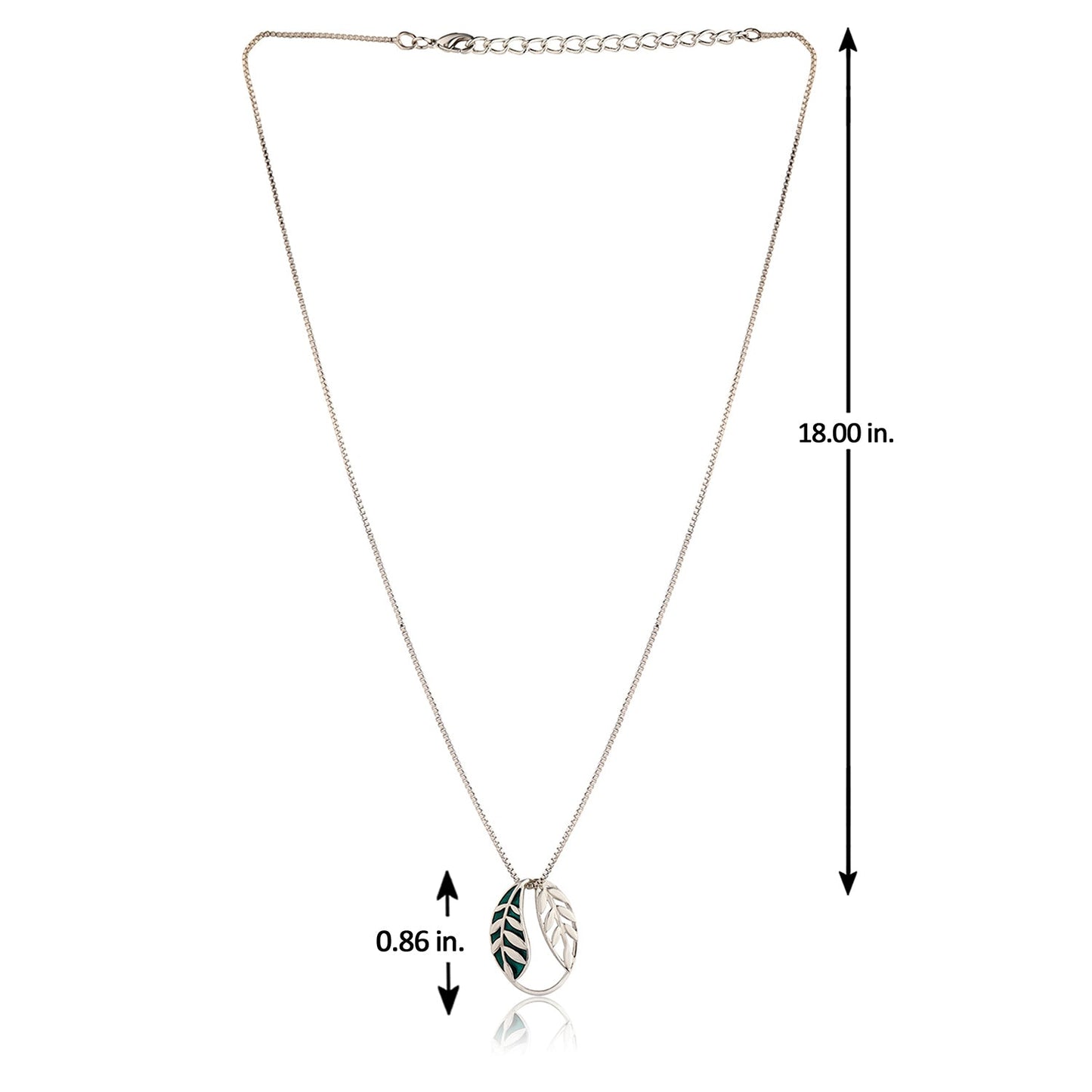 Fractals In Nature Echo Leaf Pendant