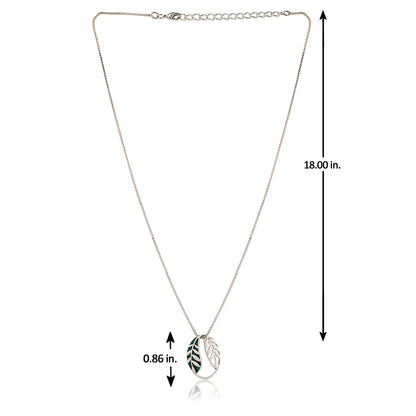 Fractals In Nature Echo Leaf Pendant