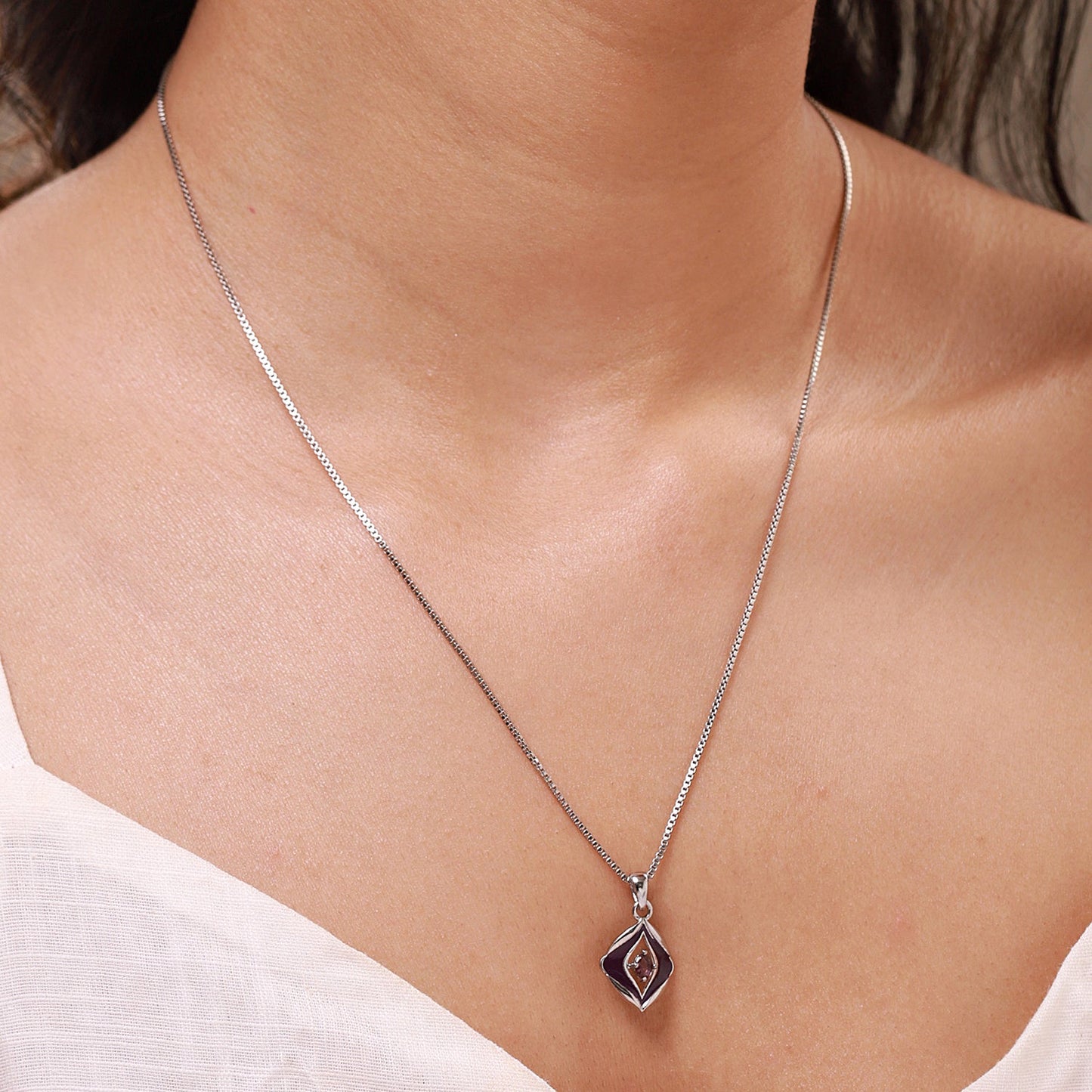 Fractals In Nature Petal Within Pendant