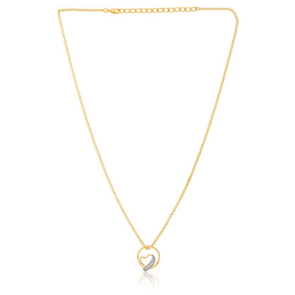 Valentine’s Day Golden Embrace Orbit Pendant