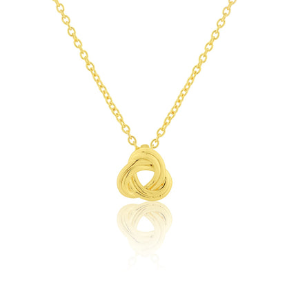 Valentine’s Day Golden Infinity Knot Necklace