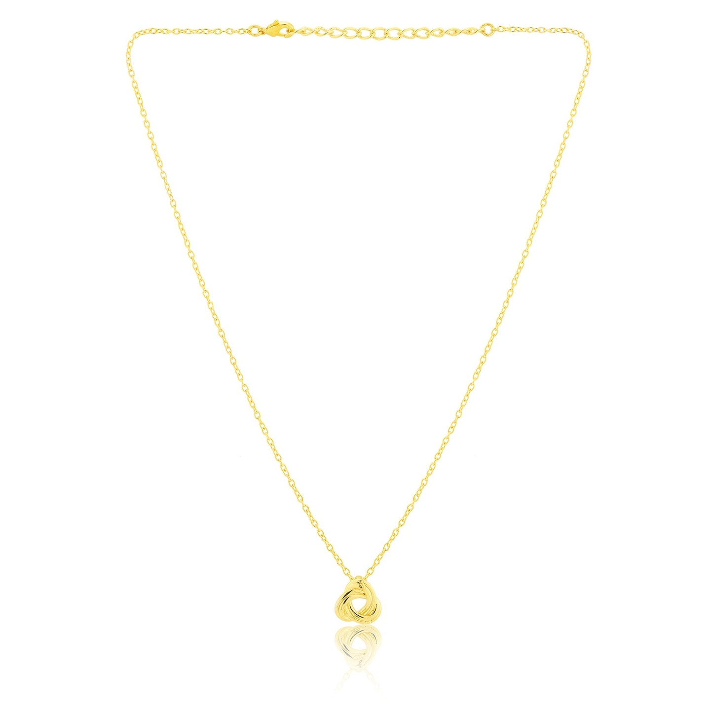 Valentine’s Day Golden Infinity Knot Necklace