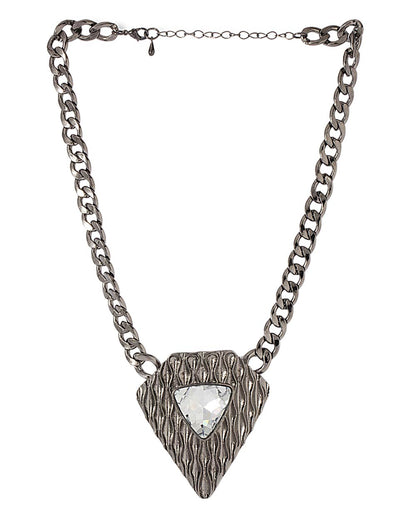 Crystal Decked Statement Necklace